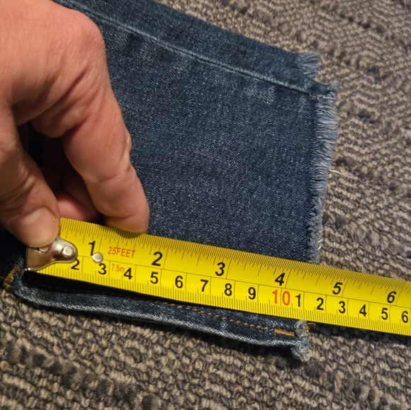 Guc Loft Sz 10 Skinny Women's Jeans W Stitch Details. Slit At Ankle. - Picture 13 of 13